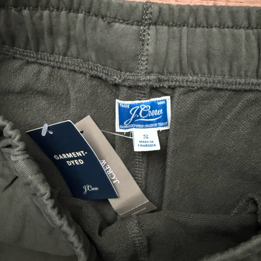 J. Crew Olive Green Drawstring Jogger Sweatpants - Picture 2 of 3